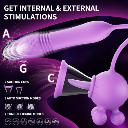 Octopus Sucking Vibrator 4 in 1