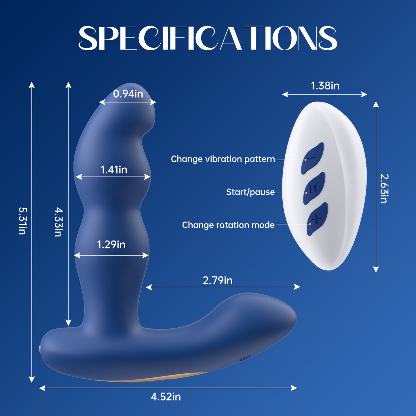 360° Rotating Prostate Anal Sex Toy A0258