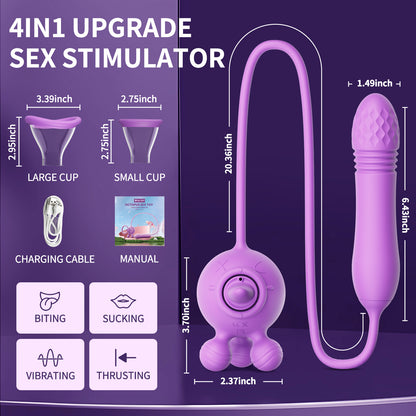 Octopus Sucking Vibrator 4 in 1